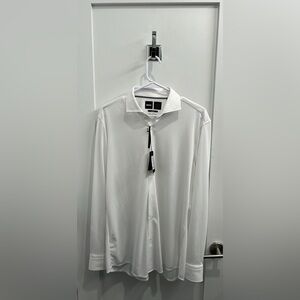 HUGO BOSS Breathable Men’s Large Slim Fit Button-Down - Perfect For Summer